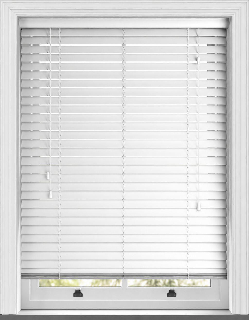 Snow White Grains Venetian Blind - made to measure
