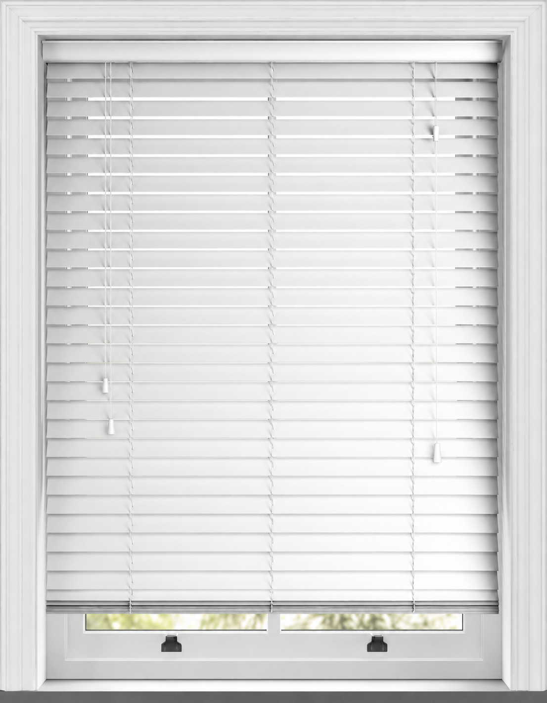Snow White Grains Venetian Blind - made to measure